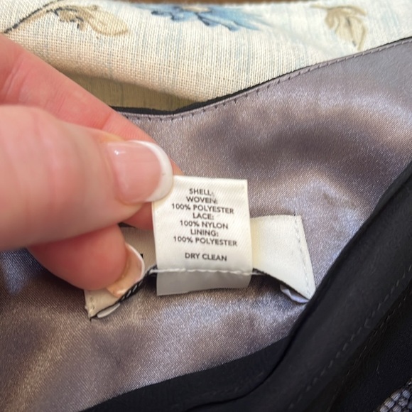 LOFT 8P Black Lace Midi Dress - Picture 6 of 12